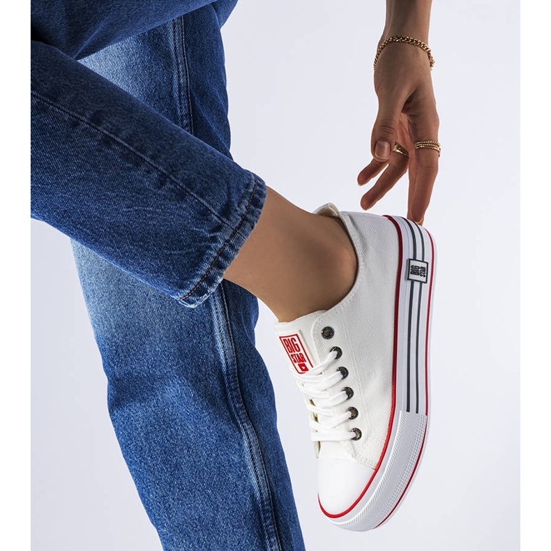 Tênis branco na plataforma Big Star LL274180 1