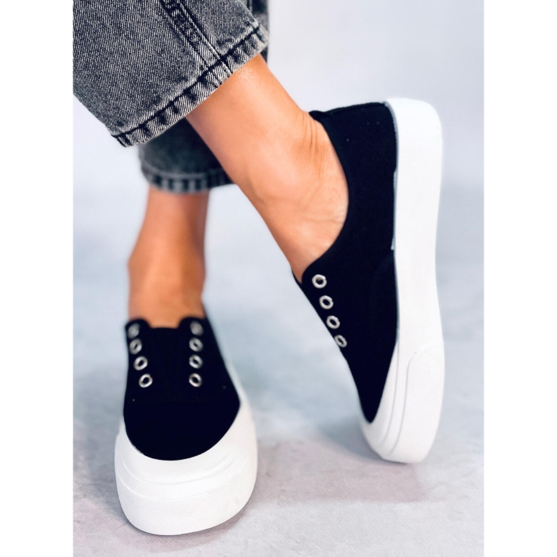 BM Sapatilhas Kamio Black de mulher preto 1