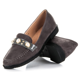 Seastar Mocassins com enfeites cinza 2 Seastar Mocassins com enfeites cinza 2