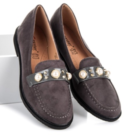 Seastar Mocassins com enfeites cinza 1 Seastar Mocassins com enfeites cinza 1