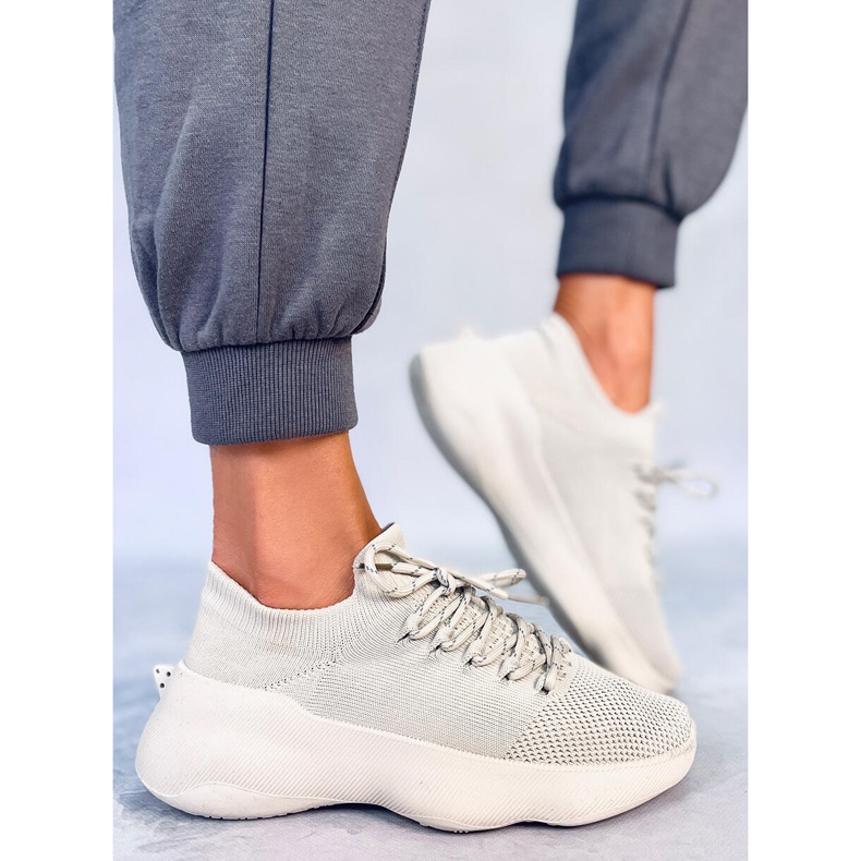 Tênis meia Callens bege 2