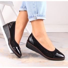 Sapatos de salto alto femininos pretos Jezzi RMR2265-2 1