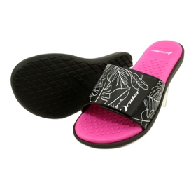 Chinelos de piscina Rider 83331 AD447 branco preto rosa 4