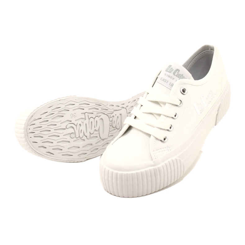 Lee Cooper LCW-23-31-1780L Tênis de fundo grosso, branco 8