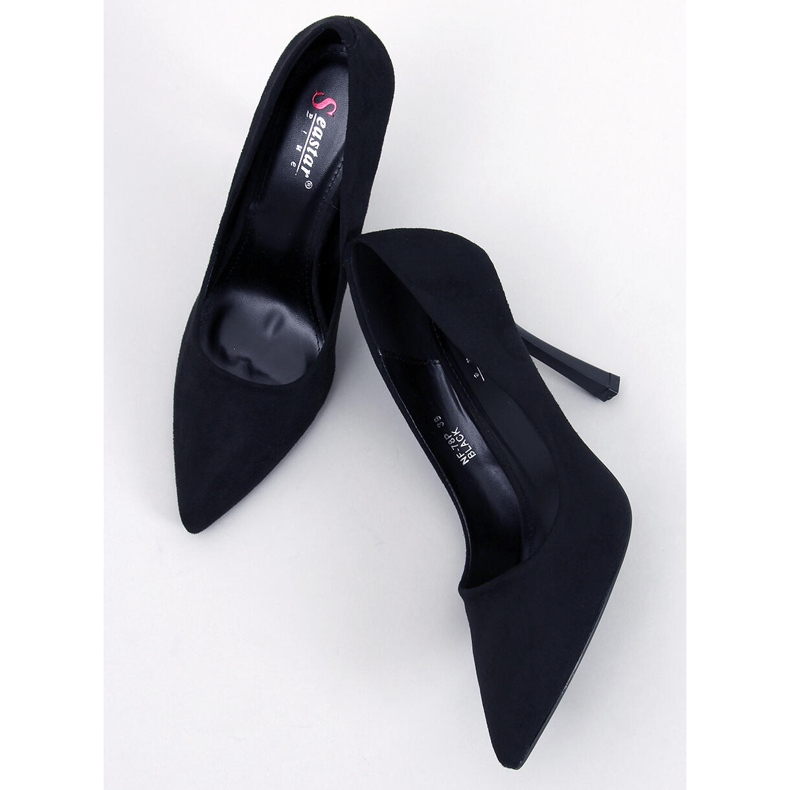 BM Salto de camurça feminino Camerin Black preto 1