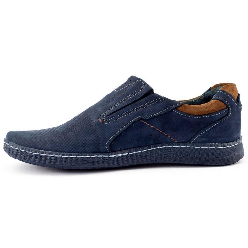 KOMODO Mocassins masculinos 862L azul marinho 1