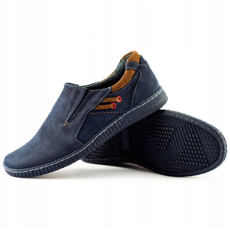KOMODO Mocassins masculinos 862L azul marinho 3