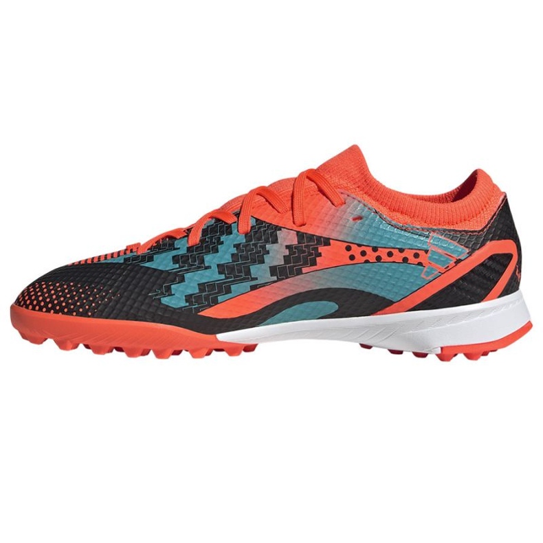 Chuteira Adidas X Speedportal Messi.3 Tf Jr GZ5141 laranja laranjas e tintos 1