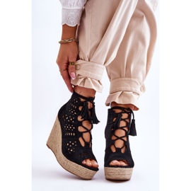 FB1 Botas de camurça perfuradas pretas Berthe preto 1