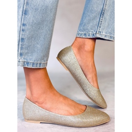 Seastar Bailarinas com glitter Chiesa Gold dourado 2