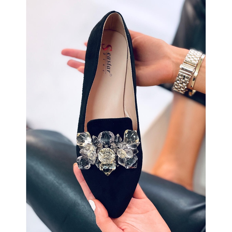 PA1 Mocassim Lords com pedras Falconi Black preto 2