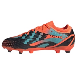 Chuteira Adidas X Speedportal Messi.3 Fg Jr GZ5145 laranja laranjas e vermelhos 1