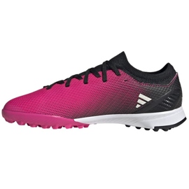 Chuteira Adidas X Speedportal.3 Tf Jr GZ2465 rosa rosas e roxos 1