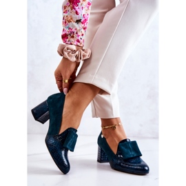 PA2 Sandálias de camurça verde Diana de pele de cobra 2