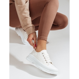 PA1 Tênis plataforma feminino Shelovet branco 1