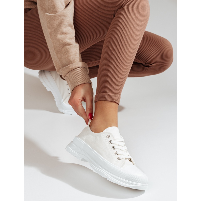 PA1 Tênis plataforma feminino Shelovet branco 1