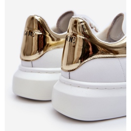 Calçados esportivos femininos GOE LL2N4011 ouro branco 1