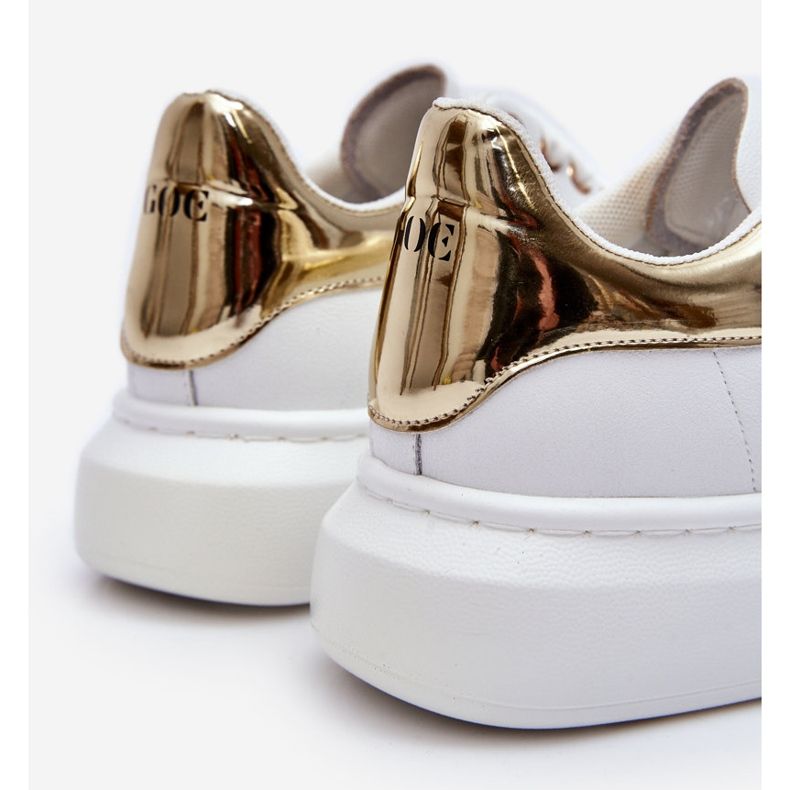 Calçados esportivos femininos GOE LL2N4011 ouro branco 1