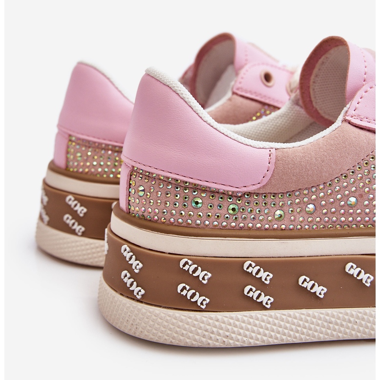 Tênis feminino com jatos GOE LL2N4057 rosa 2 Tênis feminino com jatos GOE LL2N4057 rosa 2