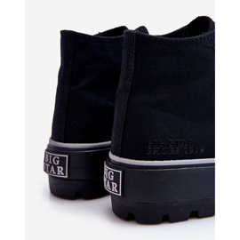 Tênis plataforma têxtil alta Big Star LL274155 preto 1