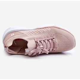 Tênis esportivo feminino sem cadarço sistema de espuma viscoelástica Big Star LL274A141 nude rosa 1