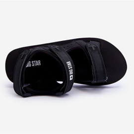 Sandália feminina plataforma esportiva Big Star LL274789 preta preto 1