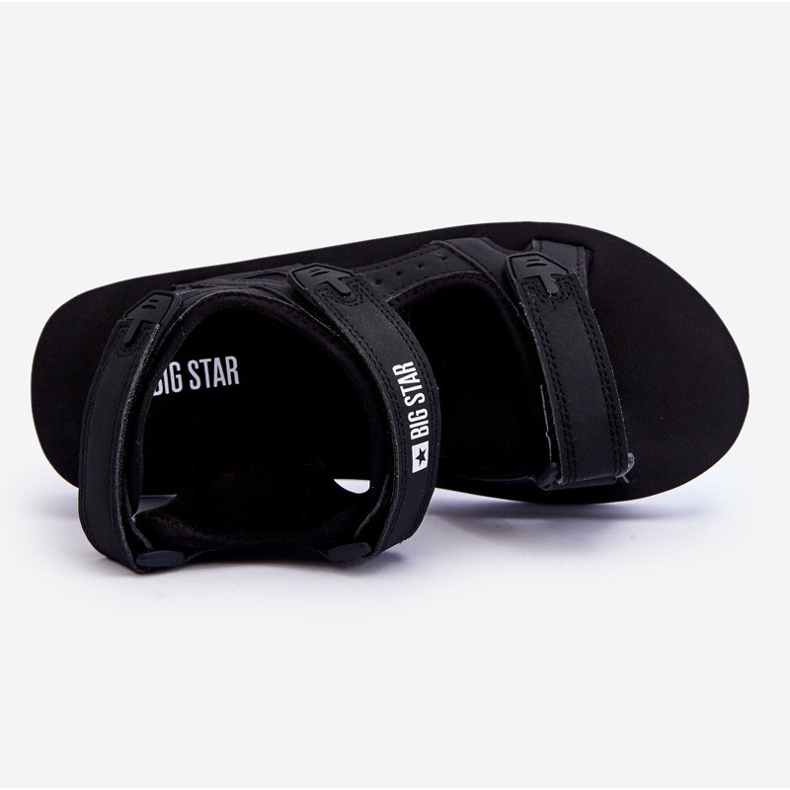 Sandália feminina plataforma esportiva Big Star LL274789 preta preto 1