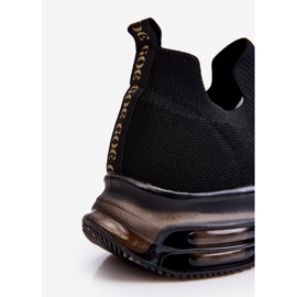 Tênis esportivo feminino sem cadarço GOE LL2N4032 preto 1