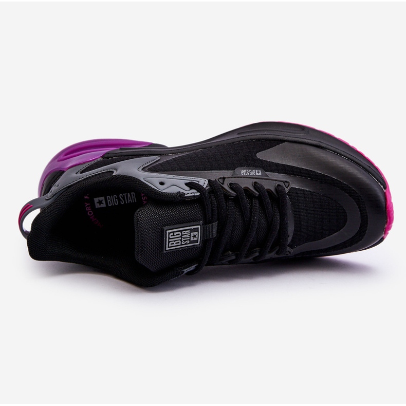 Tênis esportivo confortável sistema de espuma viscoelástica Big Star LL274335 preto 2
