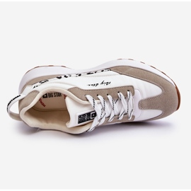 Tênis feminino sistema de espuma viscoelástica Big Star LL274957 branco 1