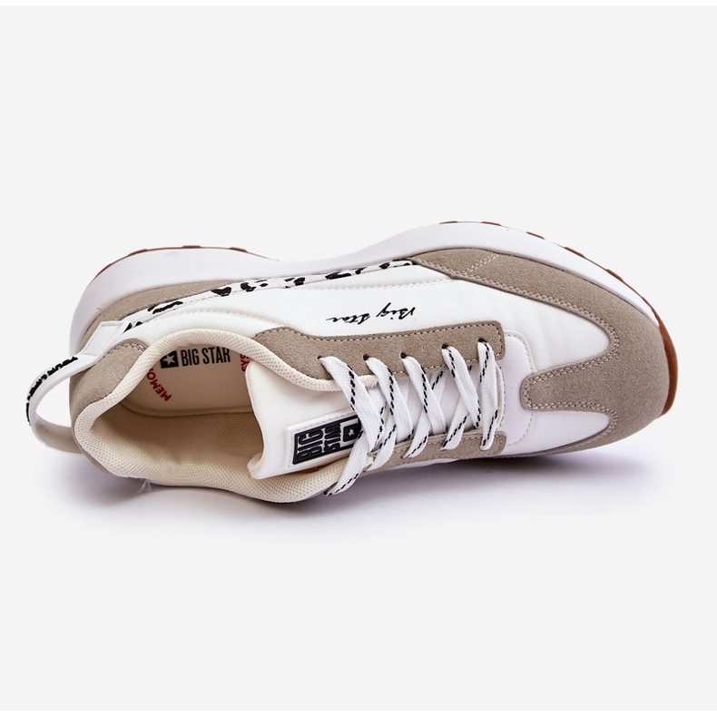 Tênis feminino sistema de espuma viscoelástica Big Star LL274957 branco 1