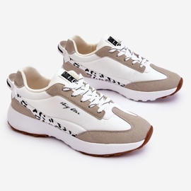 Tênis feminino sistema de espuma viscoelástica Big Star LL274957 branco 2