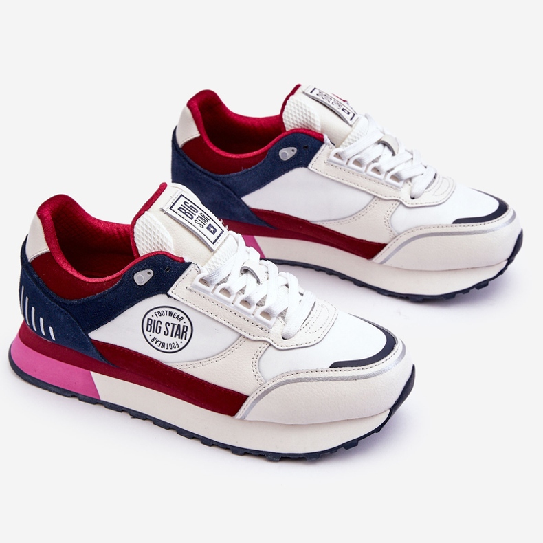 Tênis Memory Foam System Big Star LL274369 Branco-Vermelho 1