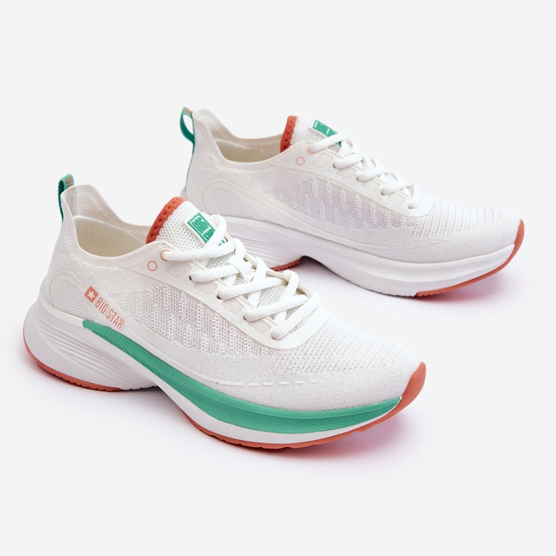 Tênis esportivo leve sistema de espuma viscoelástica Big Star LL274328 branco 1