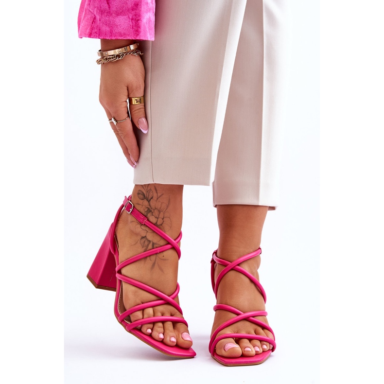 FJ1 Sandálias Clássicas de Salto Alto Fúcsia Lucetta rosa 1 FJ1 Sandálias Clássicas de Salto Alto Fúcsia Lucetta rosa 1