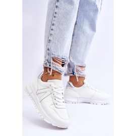 Sapatos esportivos femininos de cano baixo branco Elliot 2