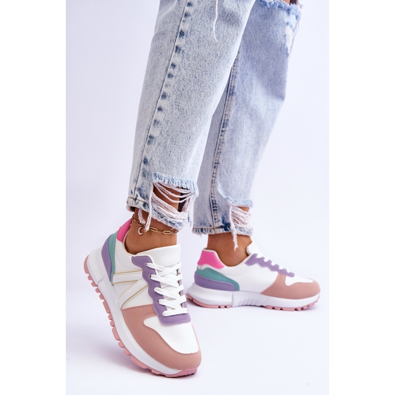 FB2 Sapatos esportivos femininos multicoloridos Elliot branco 2