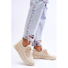 FB2 Tênis esportivo sem cadarço feminino bege Rosett 2