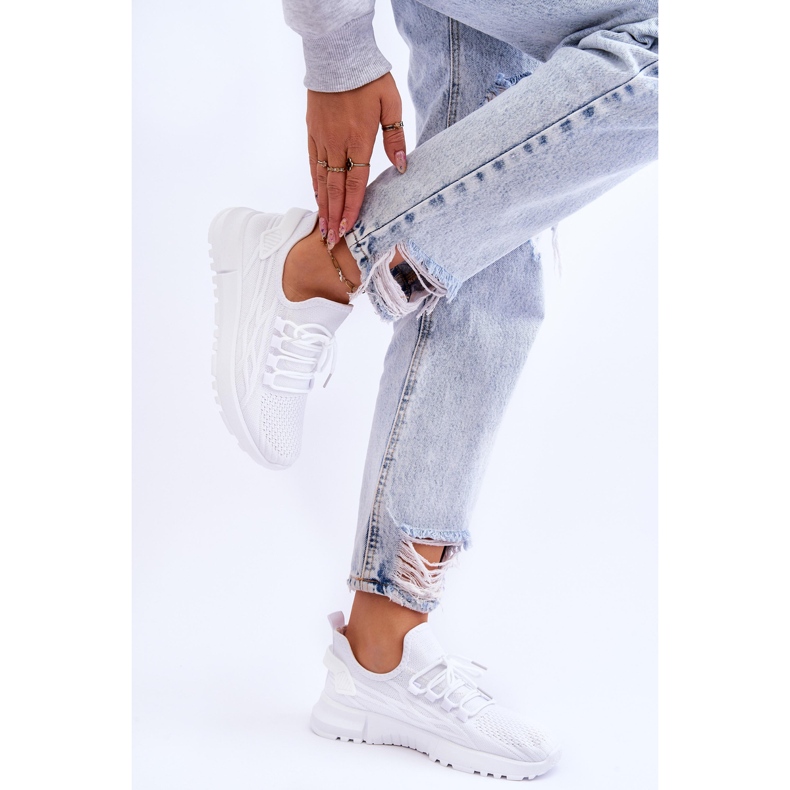 FB2 Tênis esportivo feminino sem cadarço branco Rosett 2