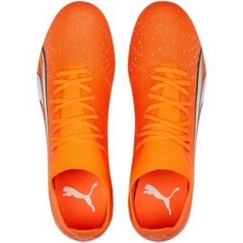 Chuteira Puma Ultra Match FG/AG M 107217 01 laranja laranjas e tintos 1