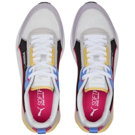 Tênis Puma R22 bege-preto-roxo 383462 24 multicolorido 1