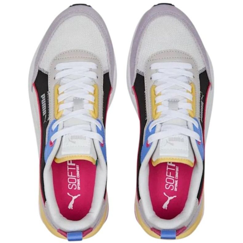 Tênis Puma R22 bege-preto-roxo 383462 24 multicolorido 1