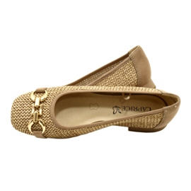 Sapatilhas femininas Caprice 9-22503-20 311 Bark Comb bege 6