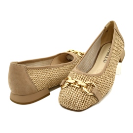 Sapatilhas femininas Caprice 9-22503-20 311 Bark Comb bege 4