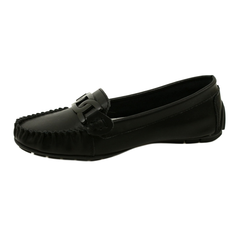 Mocassim feminino de couro Filippo DP4547 preto 2