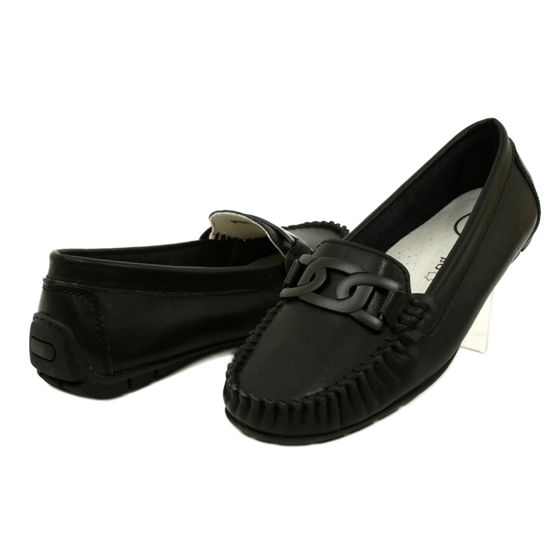 Mocassim feminino de couro Filippo DP4547 preto 4