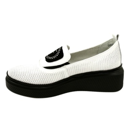 Filippo Sapatos femininos de couro elegante branco DP4572/23 WH 2