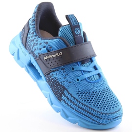 Atletico Calçado desportivo infantil com velcro azul AbcKids B91230217 azul marinho 1 Atletico Calçado desportivo infantil com velcro azul AbcKids B91230217 azul marinho 1