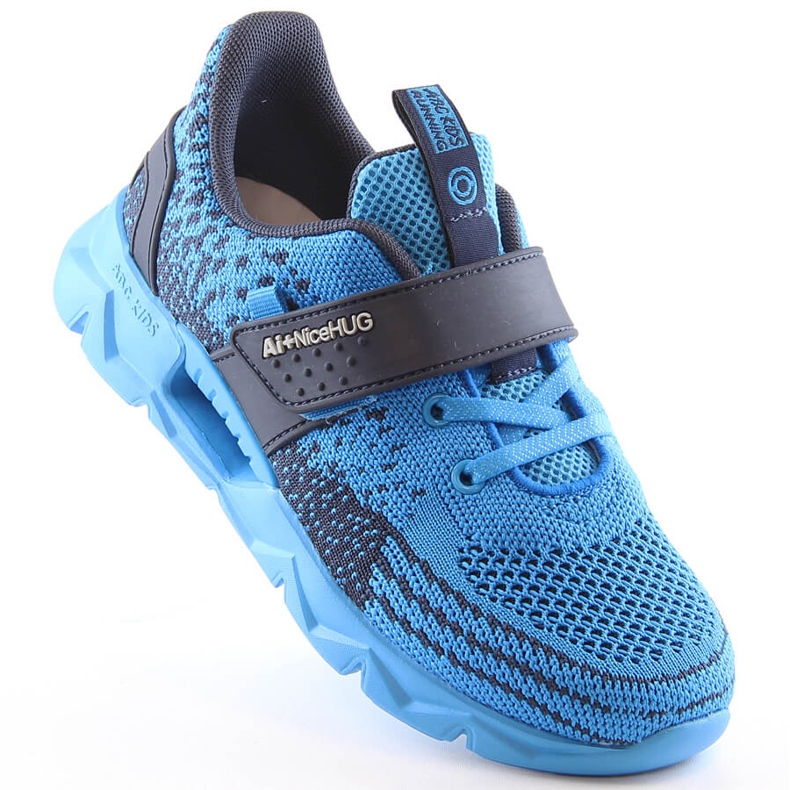 Atletico Calçado desportivo infantil com velcro azul AbcKids B91230217 azul marinho 1 Atletico Calçado desportivo infantil com velcro azul AbcKids B91230217 azul marinho 1