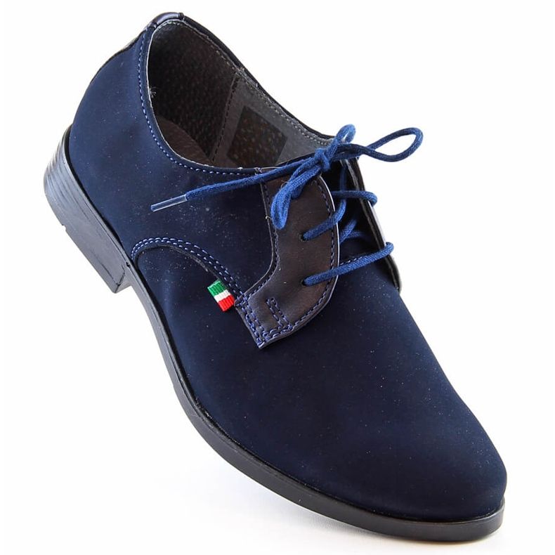 Sapato formal de menino Kornecki 6120 azul marinho 1
